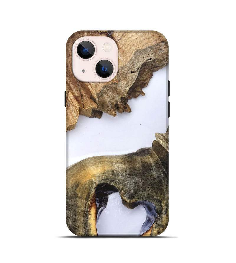 iPhone 13 mini Wood Live Edge Phone Case - Eldora (Clear, 823728)