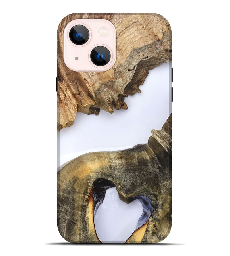 iPhone 14 Plus Wood Live Edge Phone Case - Eldora (Clear, 823728)
