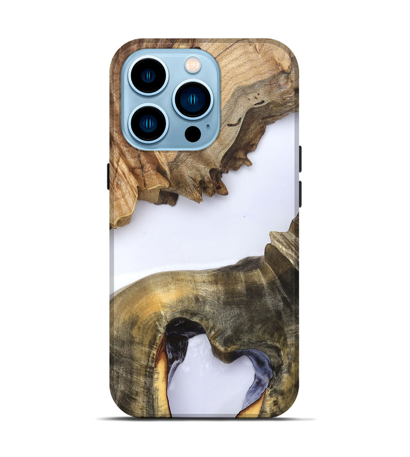iPhone 14 Pro Wood Live Edge Phone Case - Eldora (Clear, 823728)
