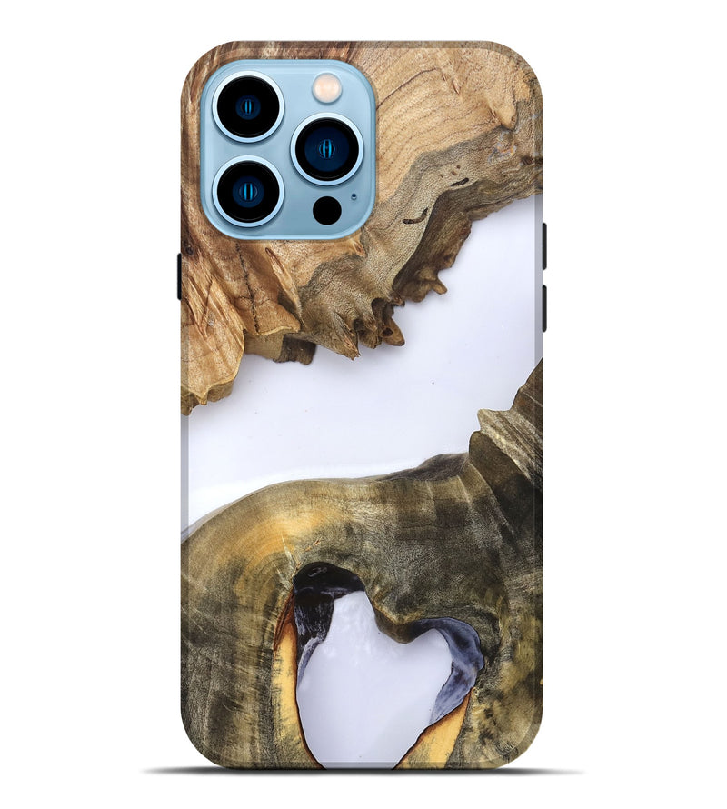 iPhone 14 Pro Max Wood Live Edge Phone Case - Eldora (Clear, 823728)
