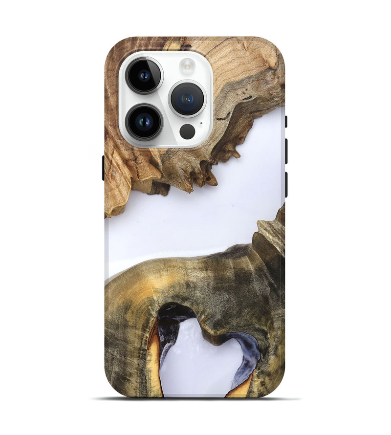 iPhone 15 Pro Wood Live Edge Phone Case - Eldora (Clear, 823728)