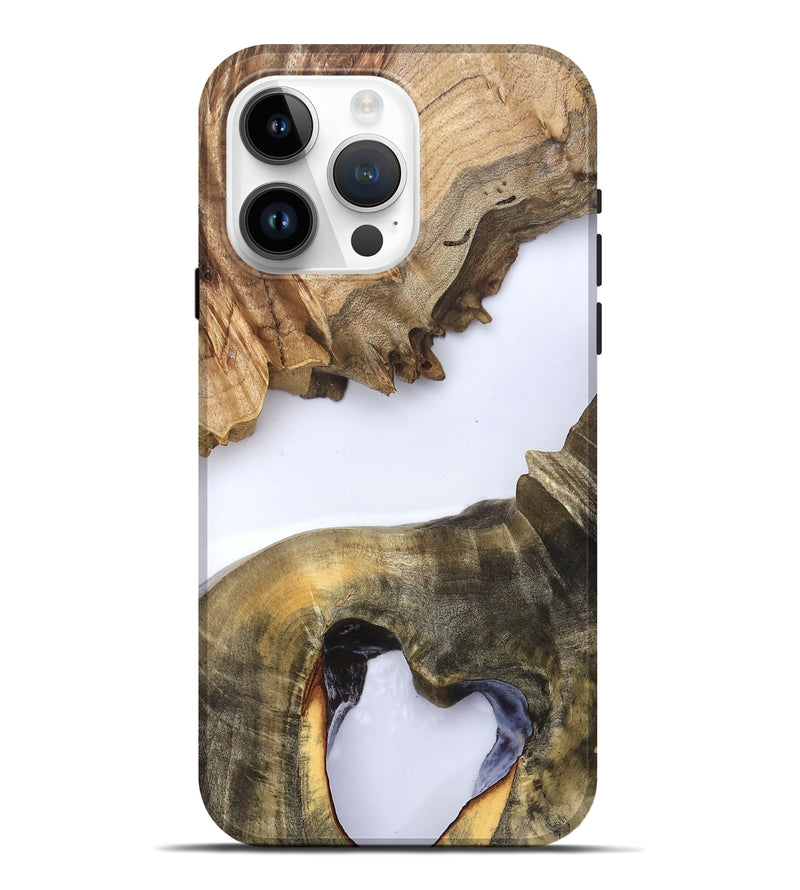 iPhone 15 Pro Max Wood Live Edge Phone Case - Eldora (Clear, 823728)