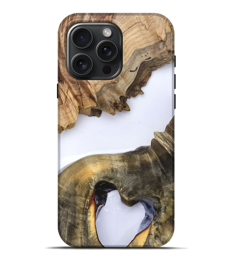 iPhone 16 Pro Max Wood Live Edge Phone Case - Eldora (Clear, 823728)