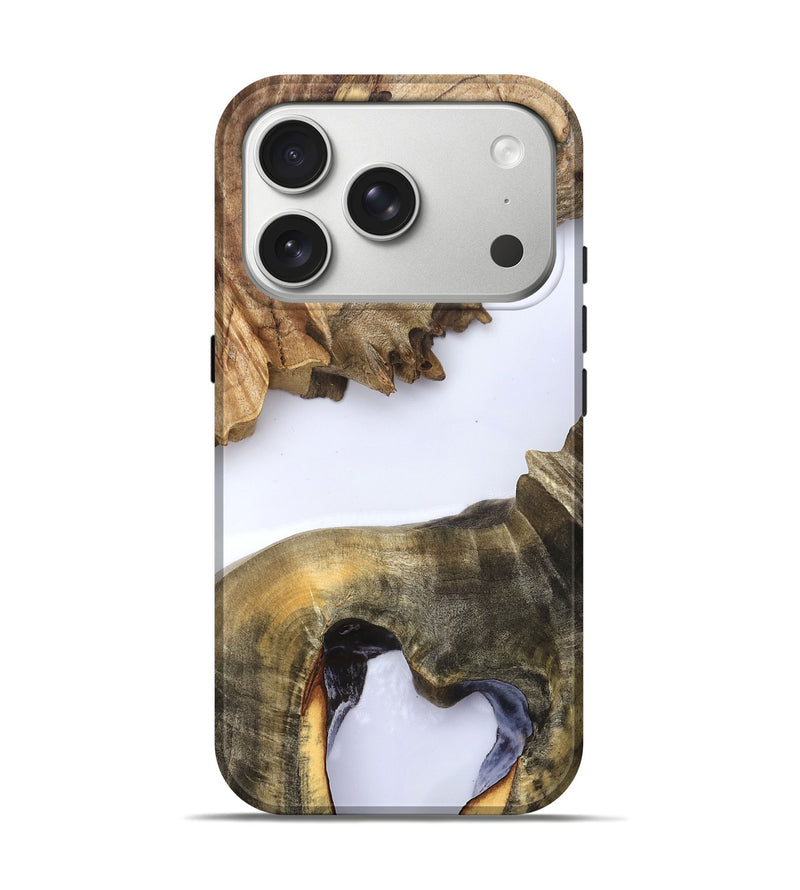 iPhone 17 Pro Wood Live Edge Phone Case - Eldora (Clear, 823728)