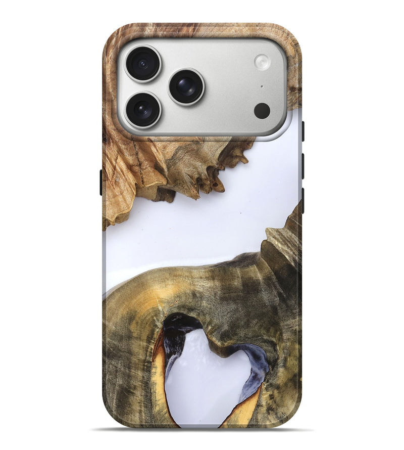 iPhone 17 Pro Max Wood Live Edge Phone Case - Eldora (Clear, 823728)
