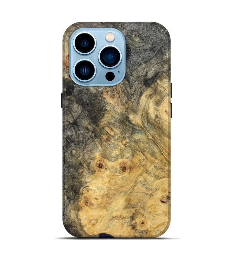 iPhone 14 Pro Wood Live Edge Phone Case - Emelia (Solid Wood, 823729)