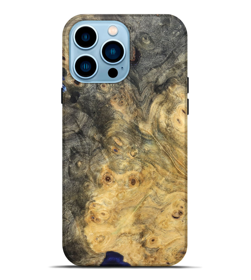 iPhone 14 Pro Max Wood Live Edge Phone Case - Emelia (Solid Wood, 823729)