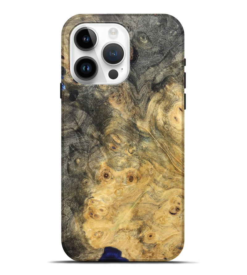 iPhone 15 Pro Max Wood Live Edge Phone Case - Emelia (Solid Wood, 823729)