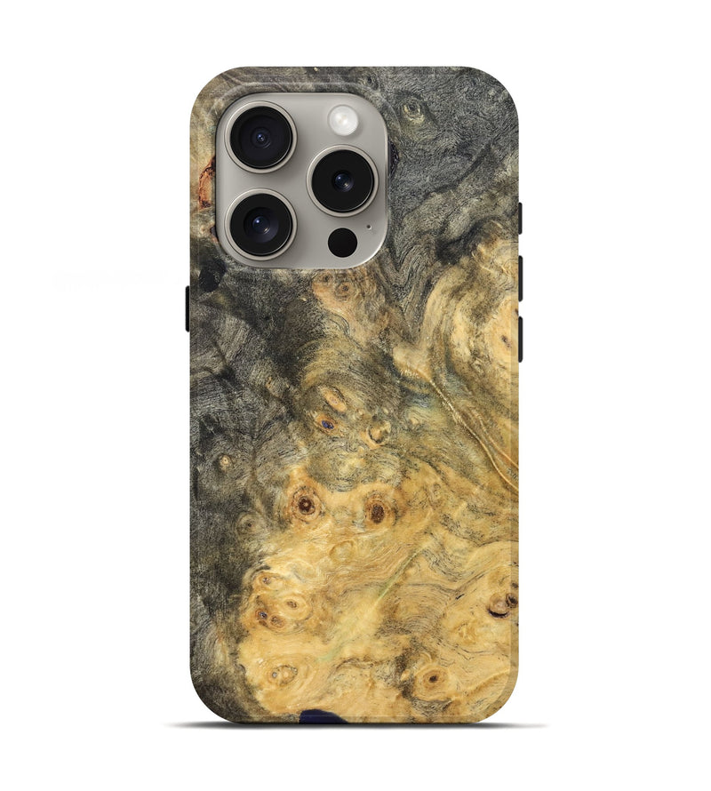iPhone 16 Pro Wood Live Edge Phone Case - Emelia (Solid Wood, 823729)