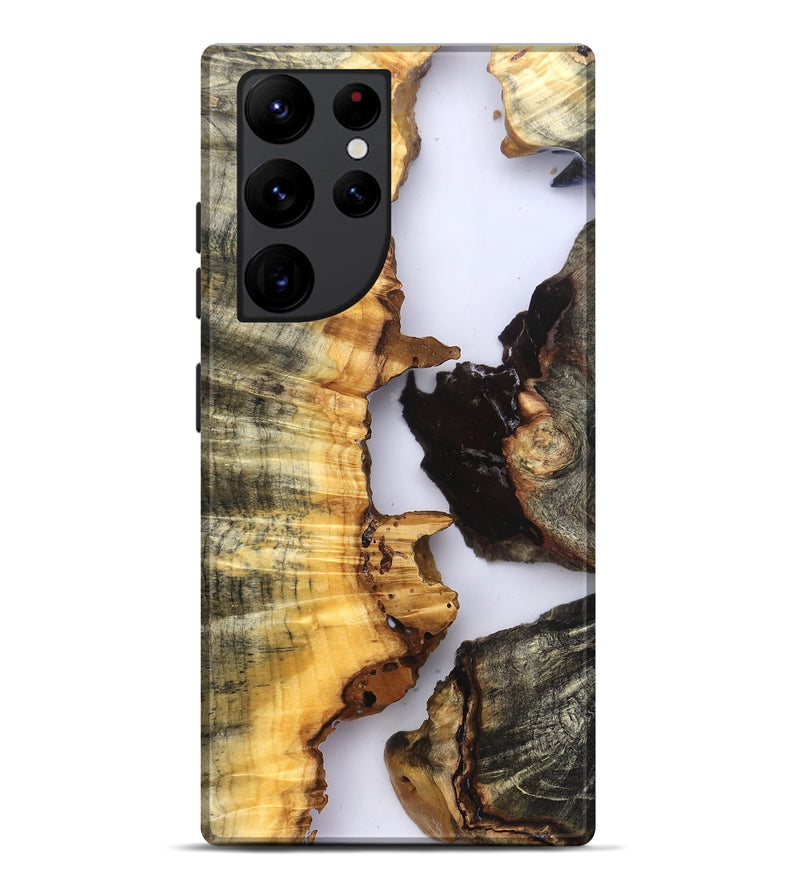 Galaxy S22 Ultra Wood Live Edge Phone Case - Akeem (Clear, 823735)
