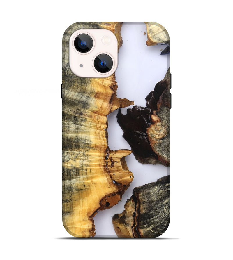 iPhone 13 Wood Live Edge Phone Case - Akeem (Clear, 823735)