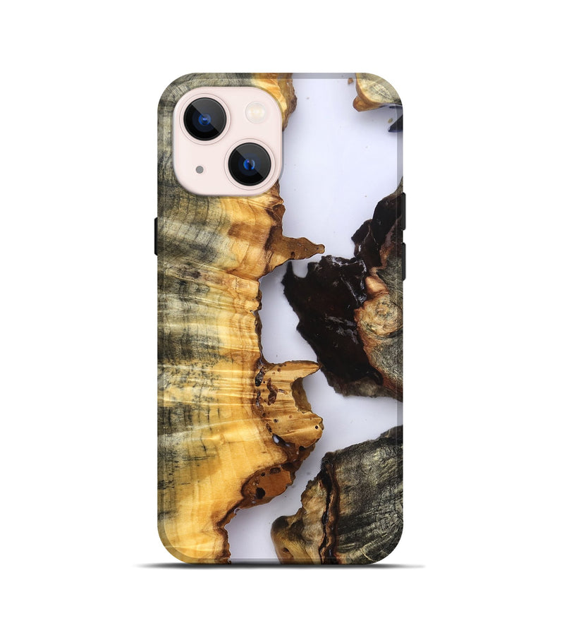 iPhone 13 mini Wood Live Edge Phone Case - Akeem (Clear, 823735)