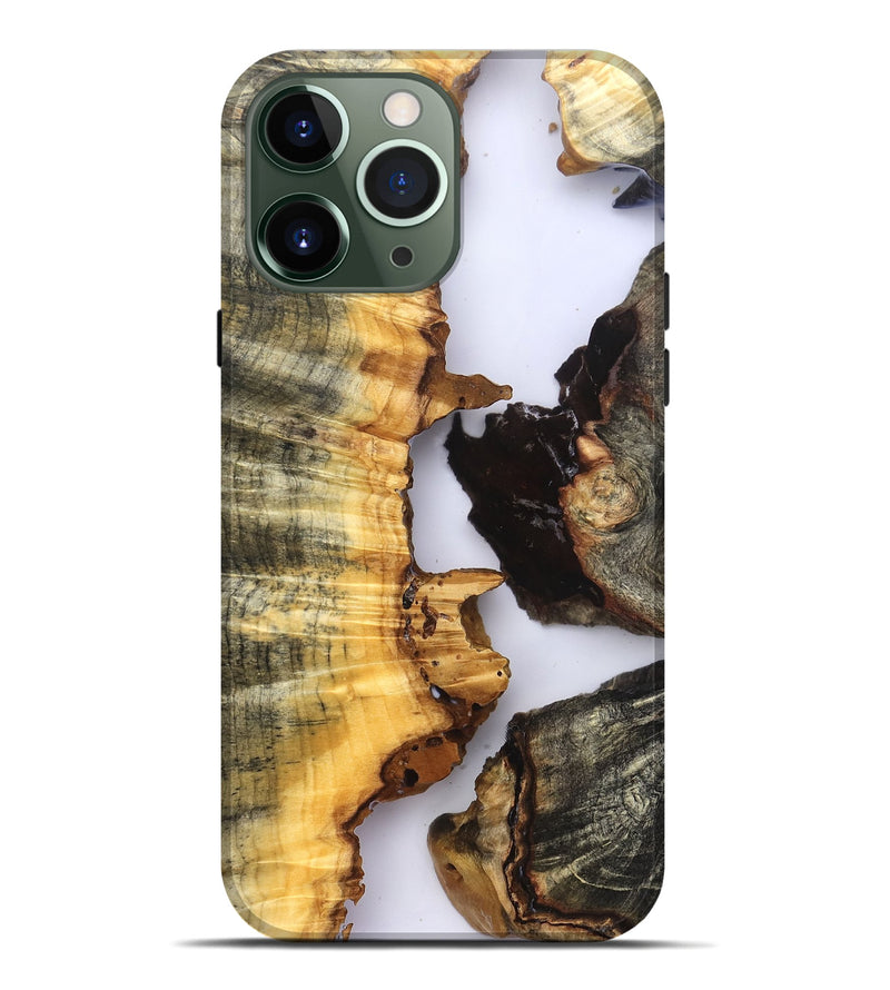 iPhone 13 Pro Max Wood Live Edge Phone Case - Akeem (Clear, 823735)