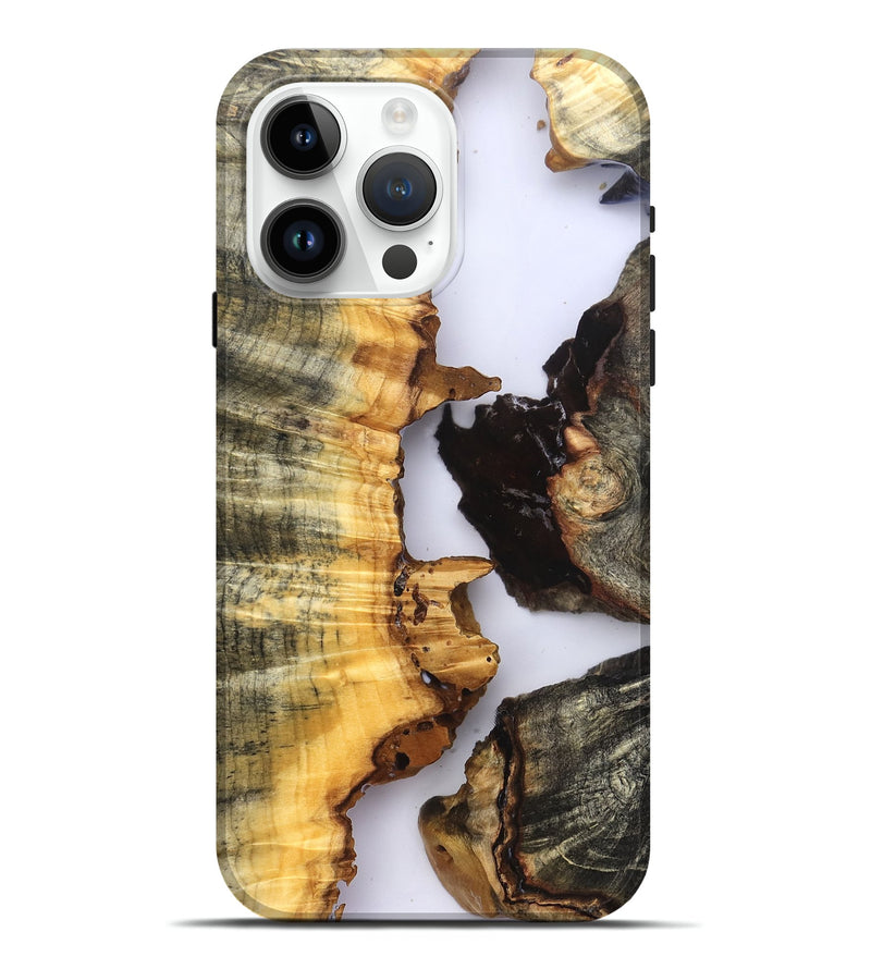 iPhone 15 Pro Max Wood Live Edge Phone Case - Akeem (Clear, 823735)