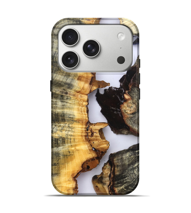 iPhone 17 Pro Wood Live Edge Phone Case - Akeem (Clear, 823735)