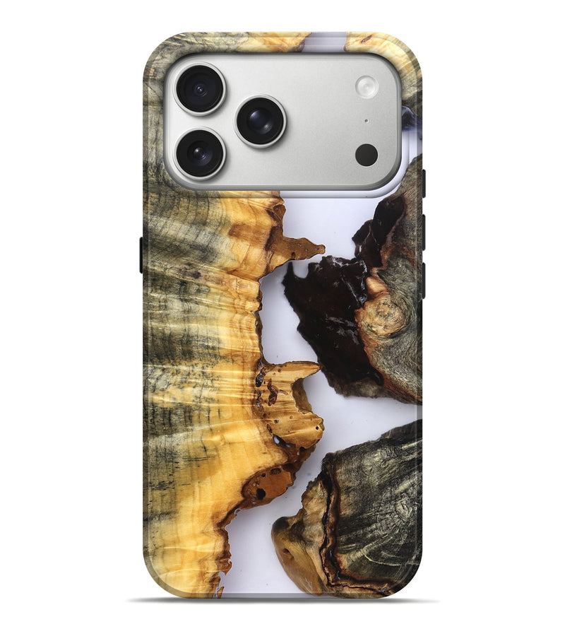 iPhone 17 Pro Max Wood Live Edge Phone Case - Akeem (Clear, 823735)