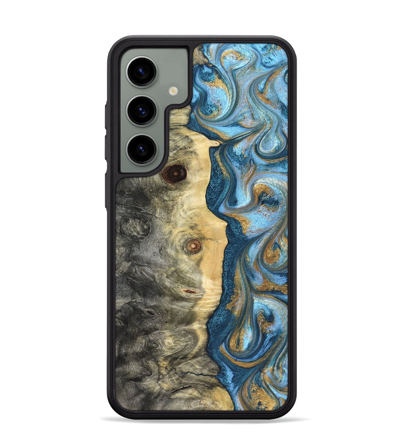 Galaxy S24 Plus Wood Phone Case - Galilea (Teal & Gold, 823782)