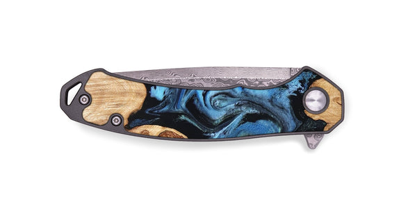 EDC Wood Pocket Knife - Maya (Blue, 823784)