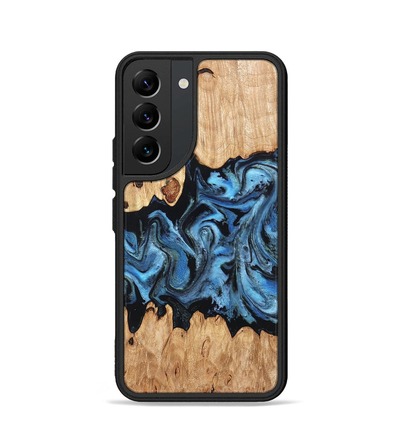Galaxy S22 Wood Phone Case - Maya (Blue, 823784)