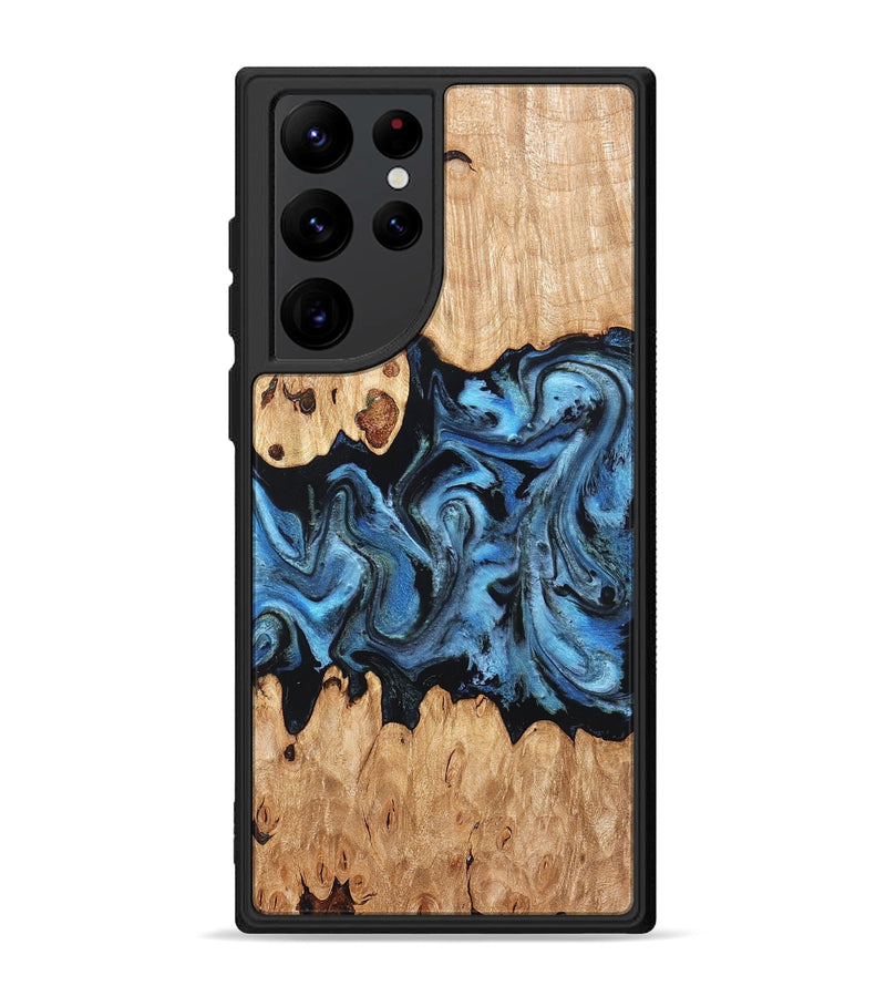 Galaxy S22 Ultra Wood Phone Case - Maya (Blue, 823784)