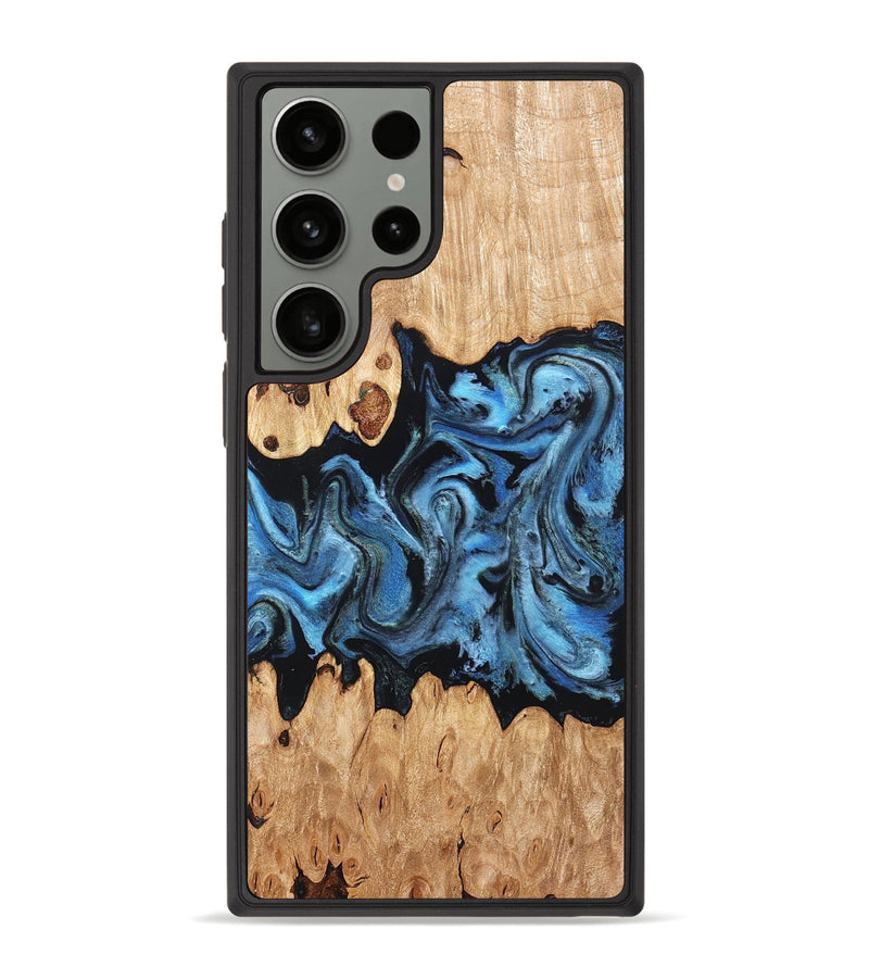 Galaxy S23 Ultra Wood Phone Case - Maya (Blue, 823784)