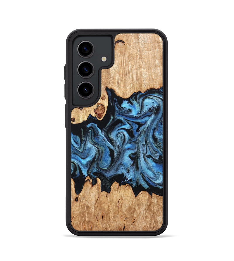 Galaxy S24 Wood Phone Case - Maya (Blue, 823784)