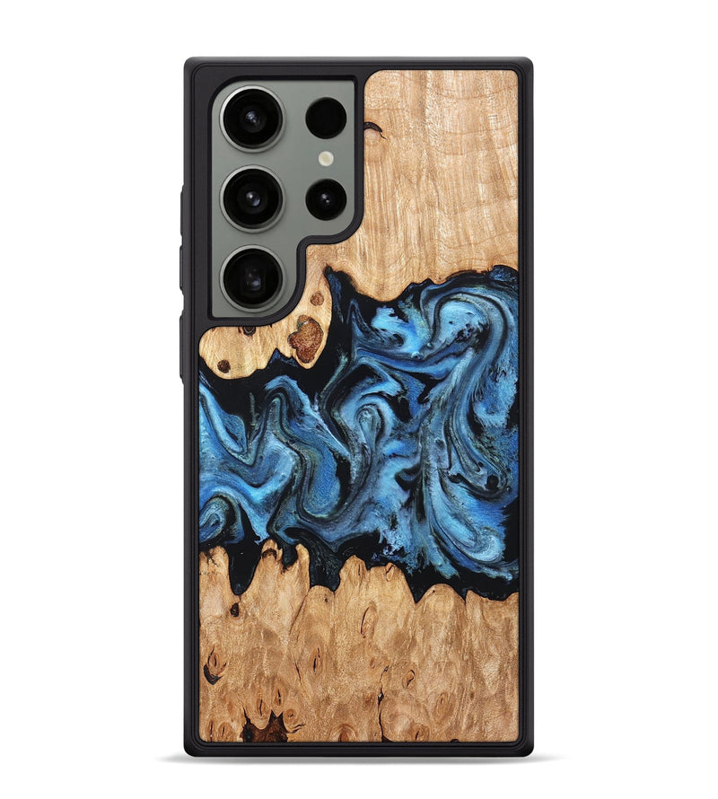 Galaxy S24 Ultra Wood Phone Case - Maya (Blue, 823784)
