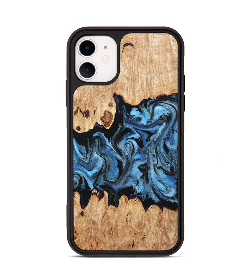 iPhone 11 Wood Phone Case - Maya (Blue, 823784)