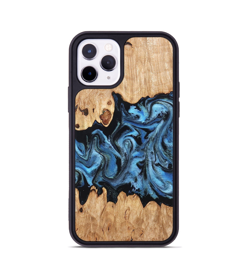 iPhone 11 Pro Wood Phone Case - Maya (Blue, 823784)