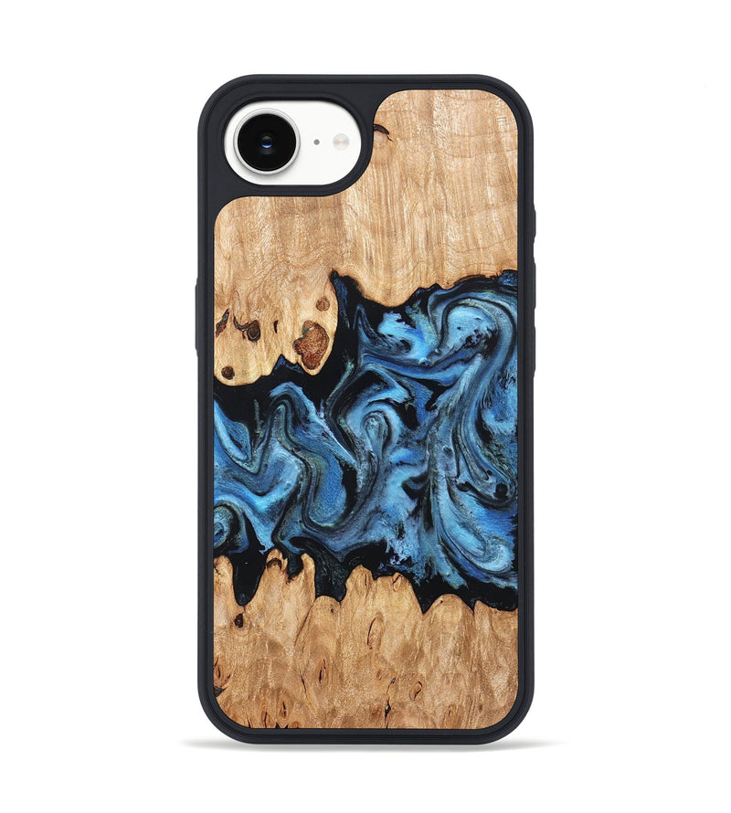 iPhone 17e Wood Phone Case - Maya (Blue, 823784)