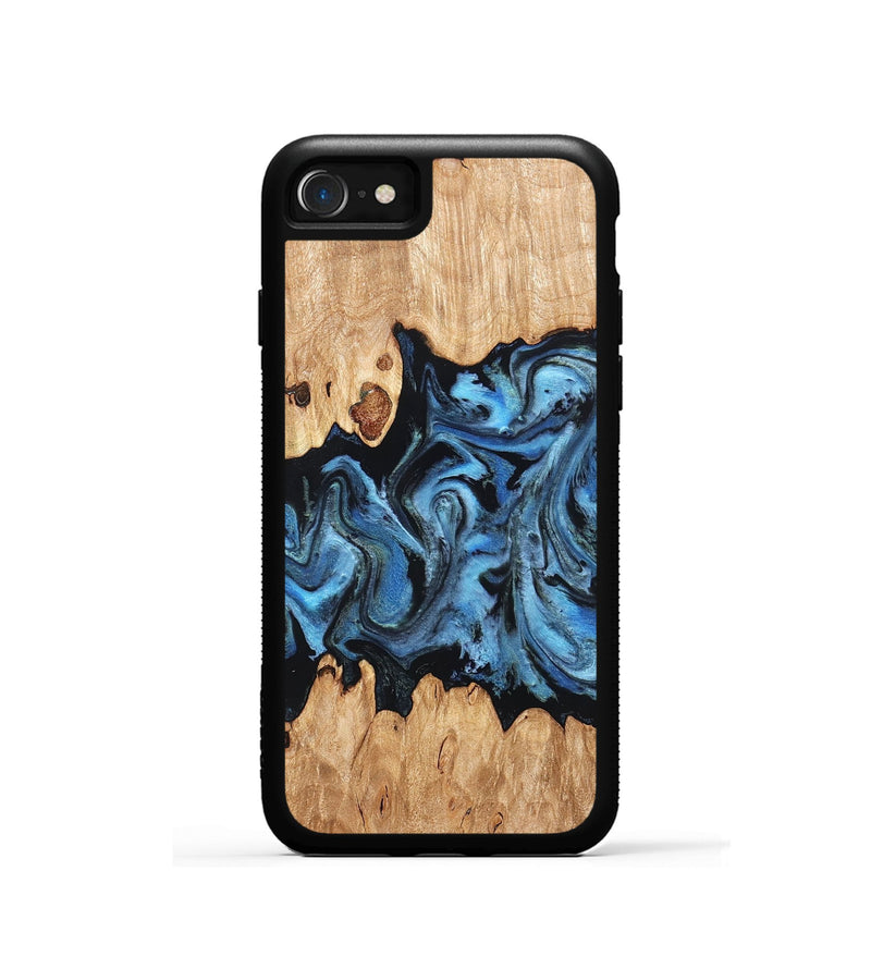 iPhone SE Wood Phone Case - Maya (Blue, 823784)