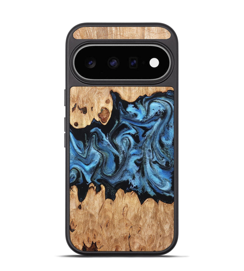 Pixel 11 Wood Phone Case - Maya (Blue, 823784)