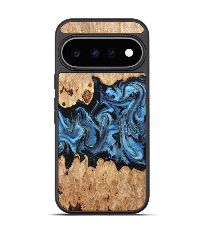 Pixel 11 Pro Wood Phone Case - Maya (Blue, 823784)