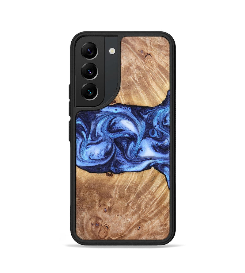 Galaxy S22 Wood Phone Case - Dewayne (Blue, 823787)