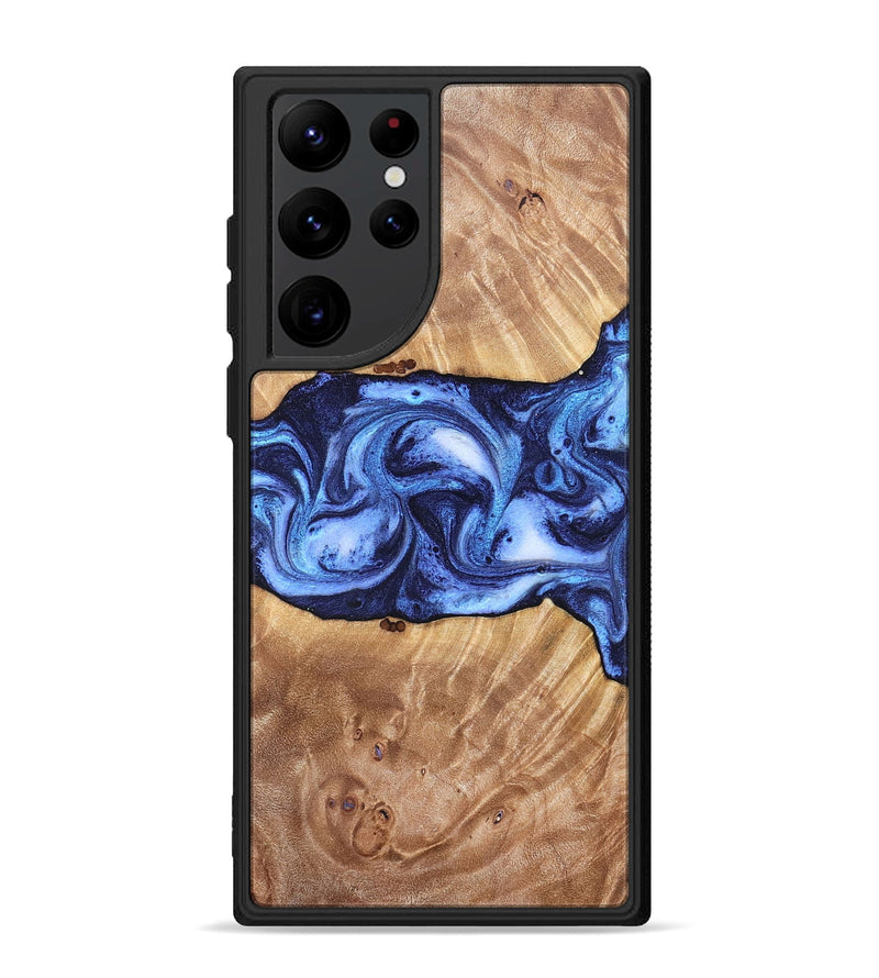 Galaxy S22 Ultra Wood Phone Case - Dewayne (Blue, 823787)