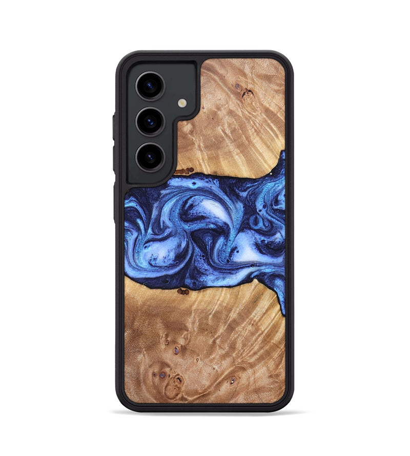 Galaxy S24 Wood Phone Case - Dewayne (Blue, 823787)