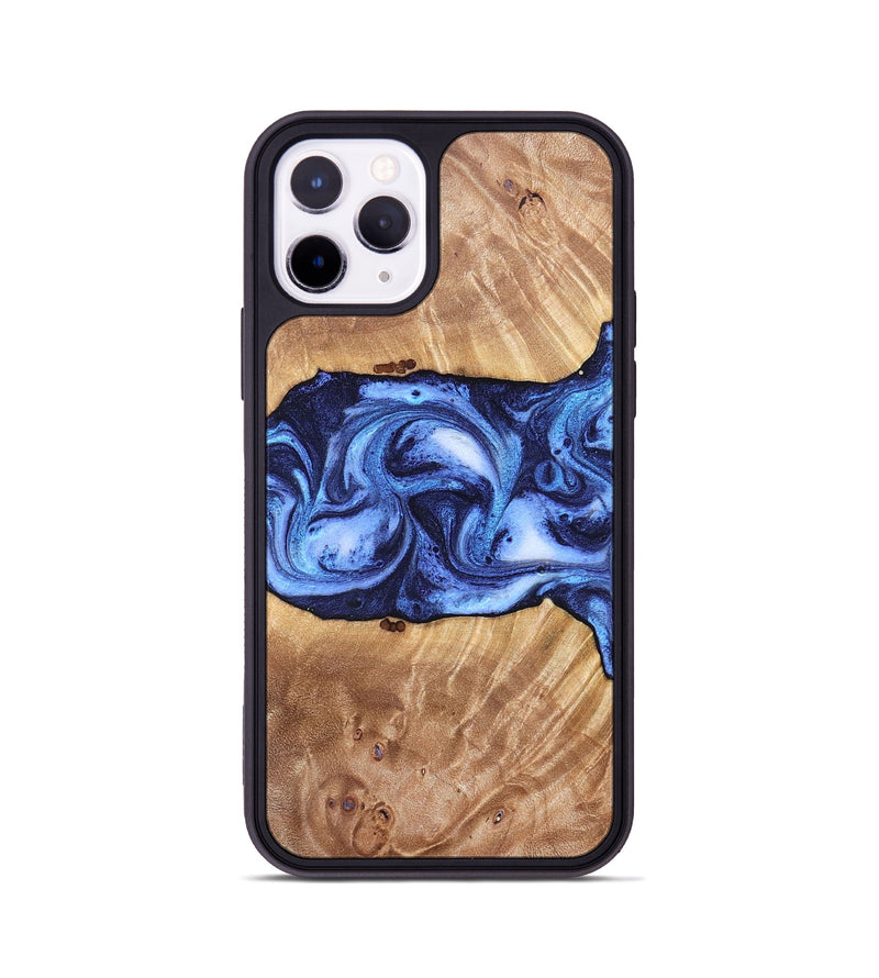 iPhone 11 Pro Wood Phone Case - Dewayne (Blue, 823787)