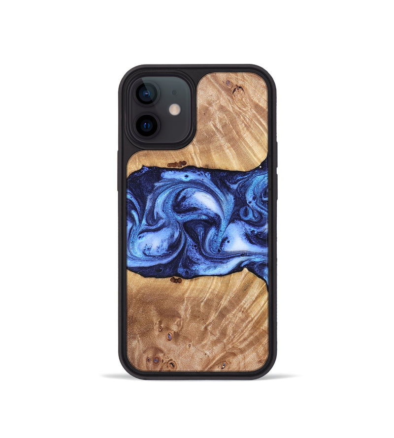 iPhone 12 mini Wood Phone Case - Dewayne (Blue, 823787)