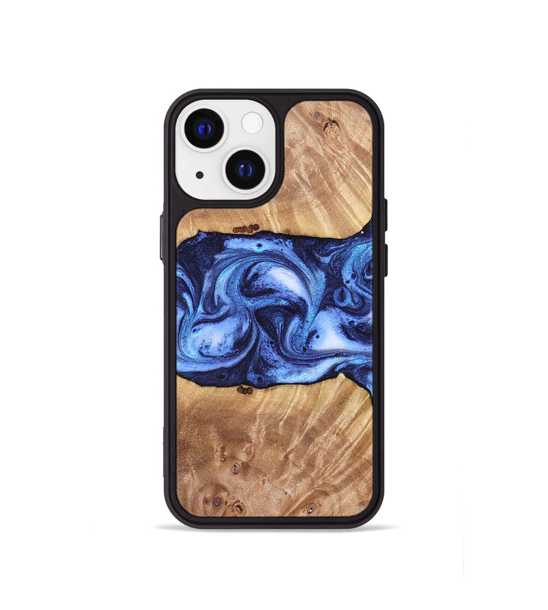 iPhone 13 mini Wood Phone Case - Dewayne (Blue, 823787)