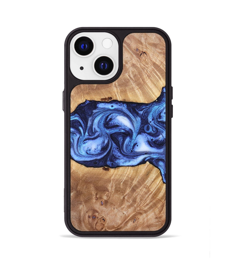 iPhone 13 Wood Phone Case - Dewayne (Blue, 823787)