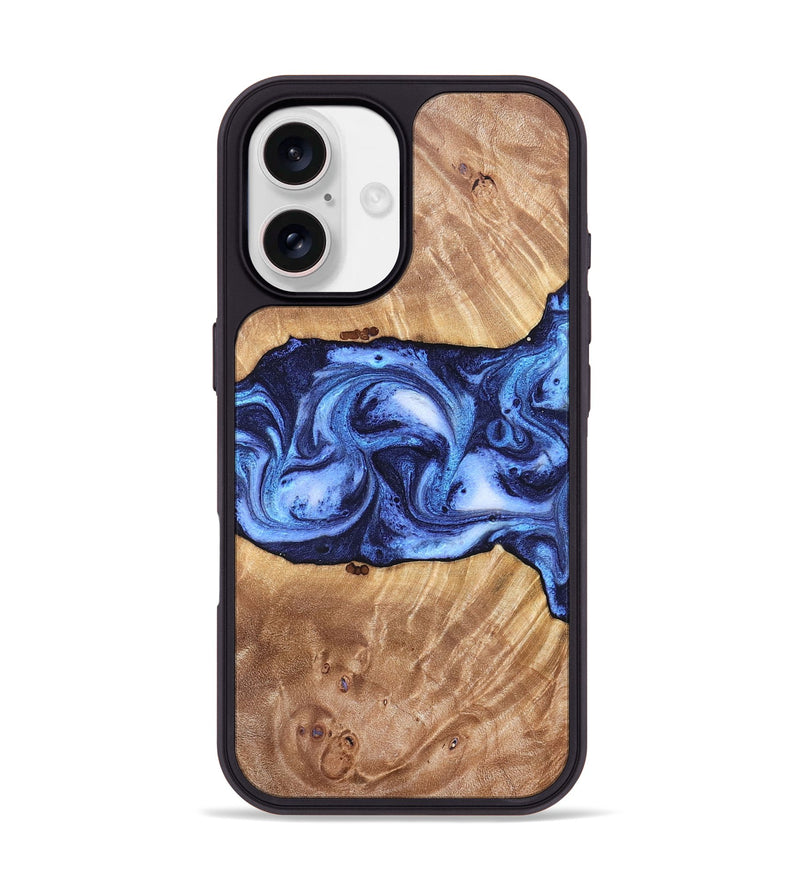 iPhone 17 Wood Phone Case - Dewayne (Blue, 823787)