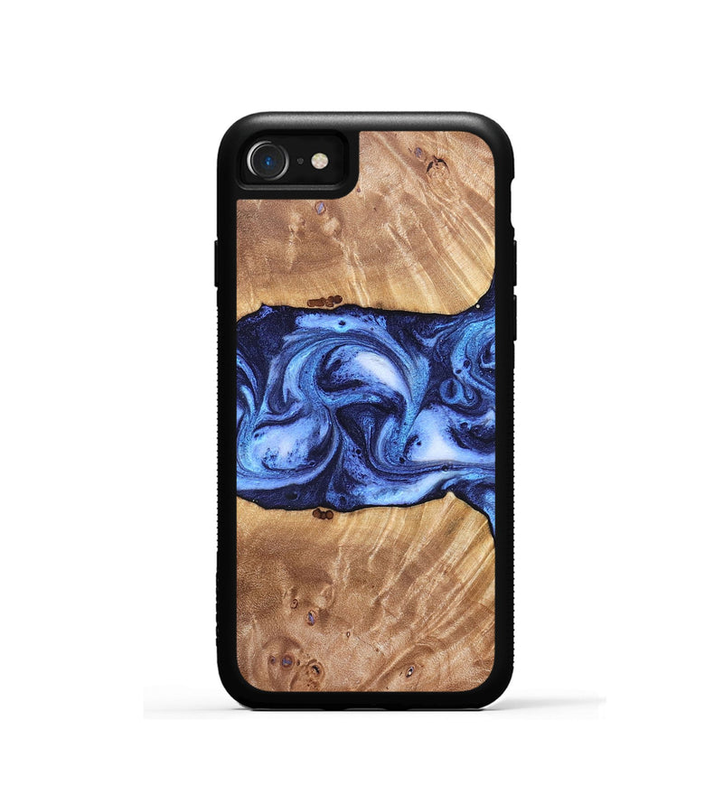iPhone SE Wood Phone Case - Dewayne (Blue, 823787)