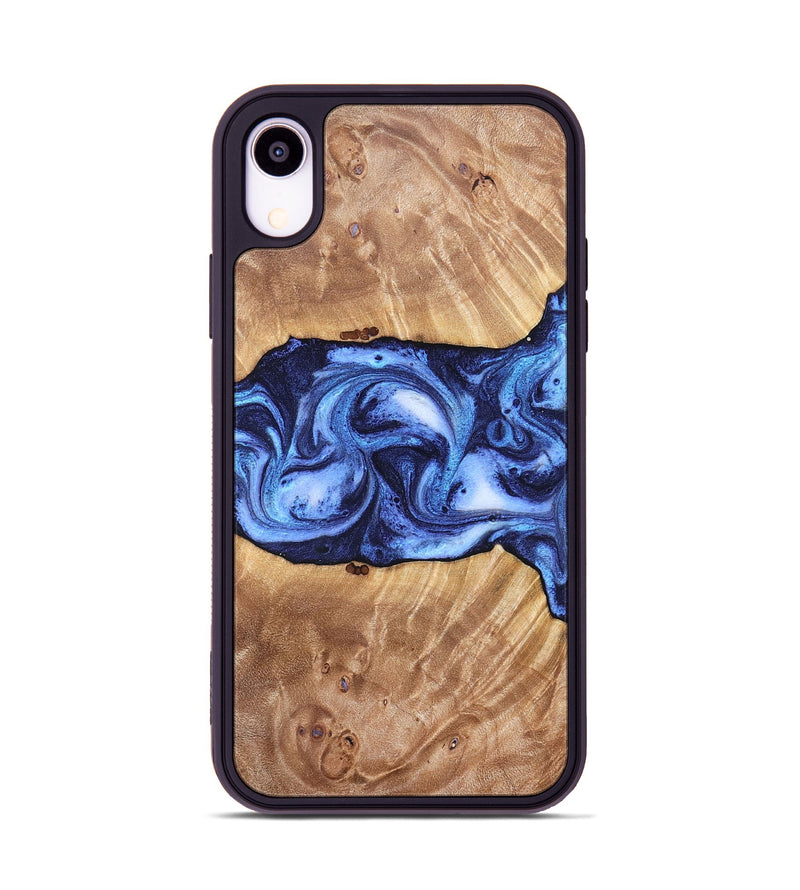 iPhone Xr Wood Phone Case - Dewayne (Blue, 823787)