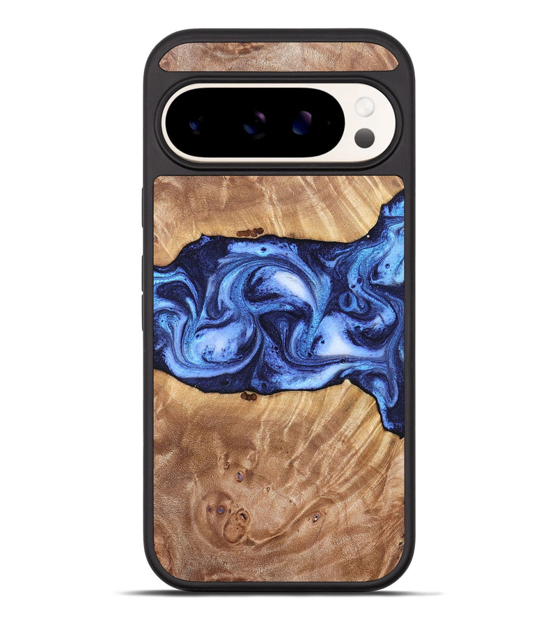 Pixel 10 Pro XL Wood Phone Case - Dewayne (Blue, 823787)