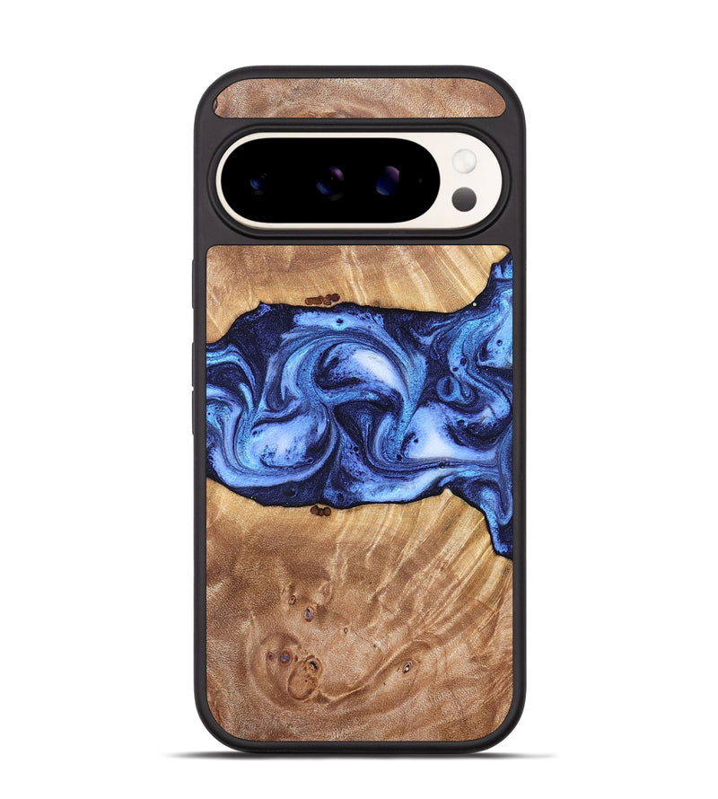 Pixel 9 Wood Phone Case - Dewayne (Blue, 823787)