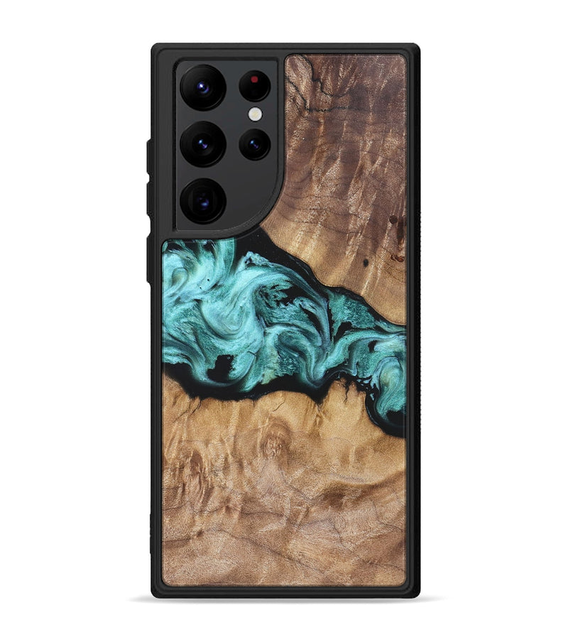 Galaxy S22 Ultra Wood Phone Case - Kole (Blue, 823788)
