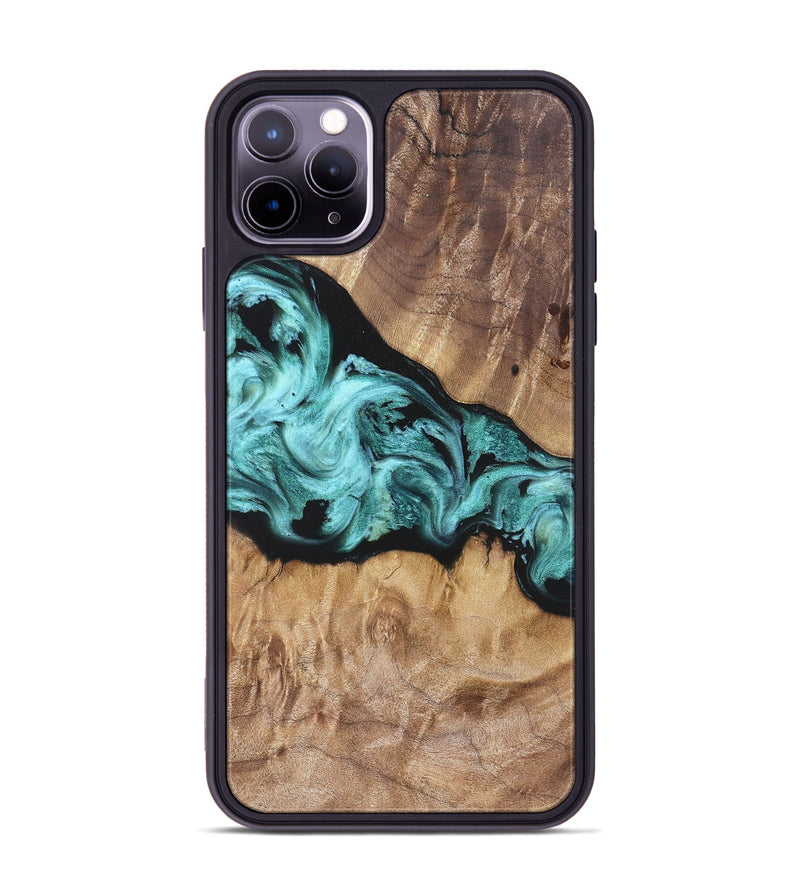 iPhone 11 Pro Max Wood Phone Case - Kole (Blue, 823788)