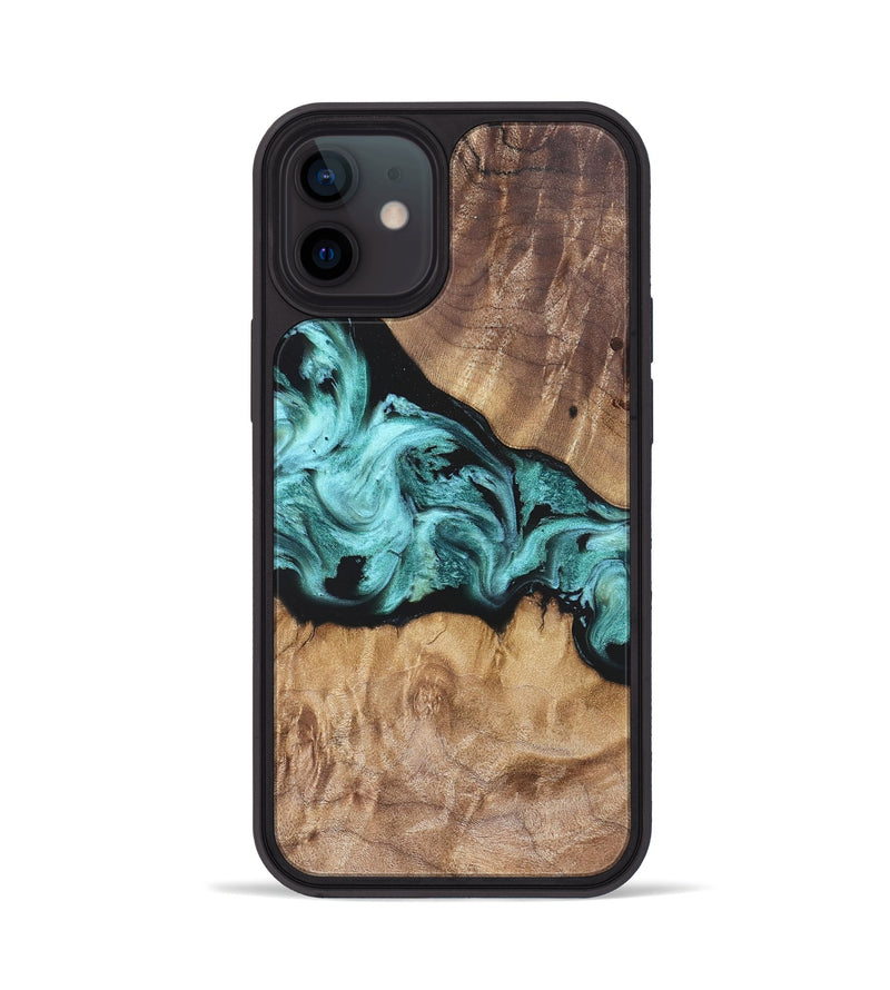 iPhone 12 Wood Phone Case - Kole (Blue, 823788)