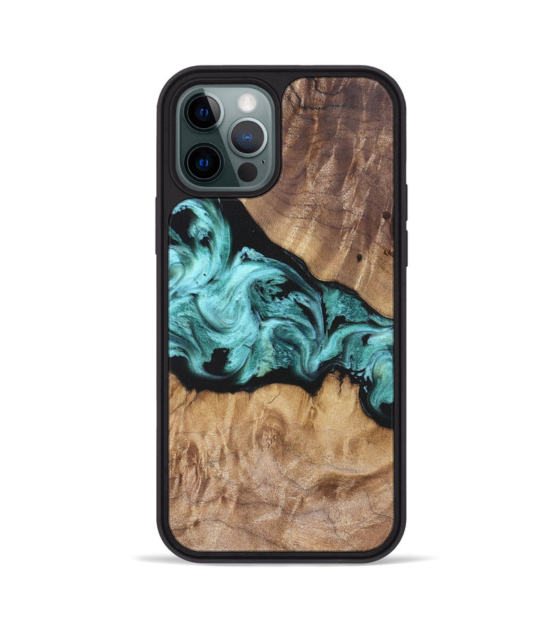 iPhone 12 Pro Wood Phone Case - Kole (Blue, 823788)