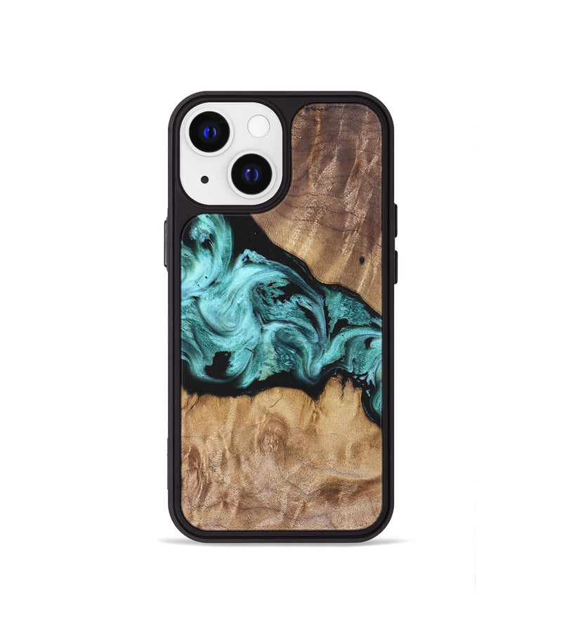 iPhone 13 mini Wood Phone Case - Kole (Blue, 823788)